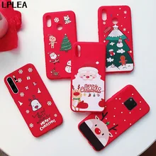 Мультяшный Рождественский подарок чехол для huawei P20 Lite P30 Pro P Smart Санта Клаус Лось Мягкий ТПУ для mate 30 Pro 20 Lite чехол