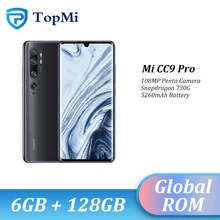 Глобальная ПЗУ Xiaomi Mi CC9 Pro 6 ГБ ОЗУ 128 Гб ПЗУ 5260 МП пента камера смартфон 730 мАч Snapdragon G 10x Hybird Zoom