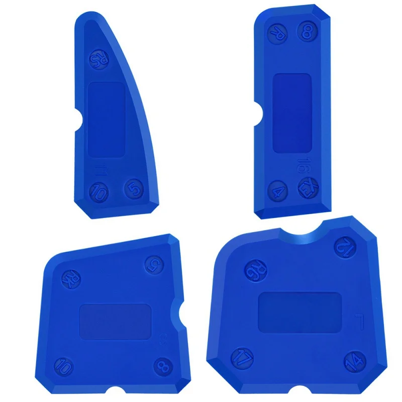 

4PCS/Set Caulking Tool Kit Silicone Joint Sealant Spreader Spatula Scraper Edge Repair Tools Floor Tile edges Cleaner Hand Tool
