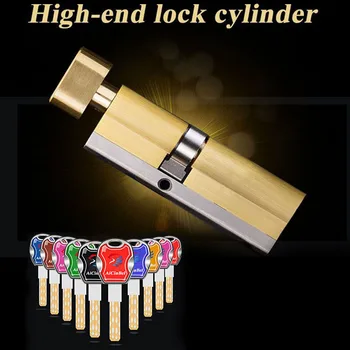 

Door Lock Cylinder Single Sided Blade Break Anti Stainless Steel Bar Brass Snake Groove Cylinder 60 65 70 75 80 85 90 95 100mm