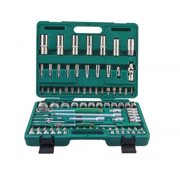 Набор торцевых головок Jonnesway S04H52494S, 1/4"DR 4-14 мм и 1/2"DR 10-32 мм, 94 предмета