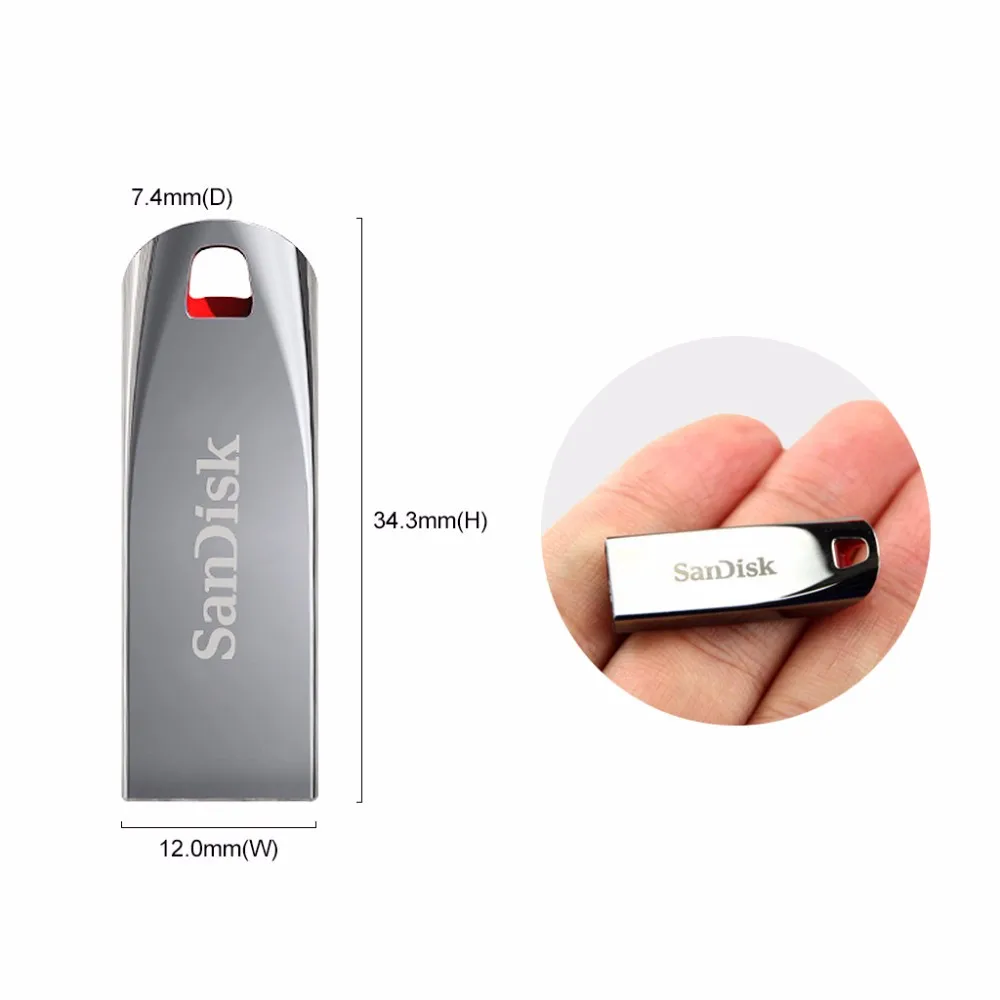 SanDisk CZ71 USB флеш накопитель 64 ГБ 32 16 8 2 0 оригинальная поддержка официальных