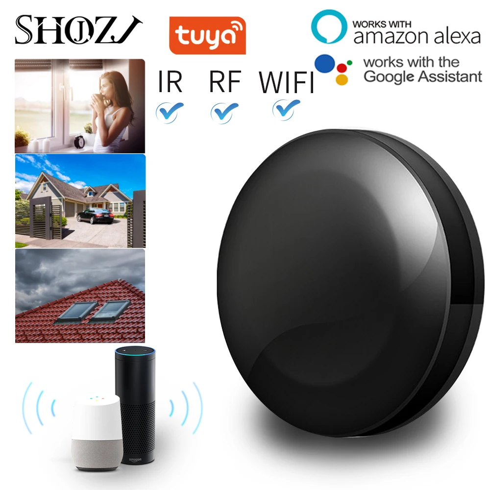 

Yandex Alice Smart Remote WIFI+IR+RF Universal copy controller Voice Control Work With SmartThings Alexa Google Automation