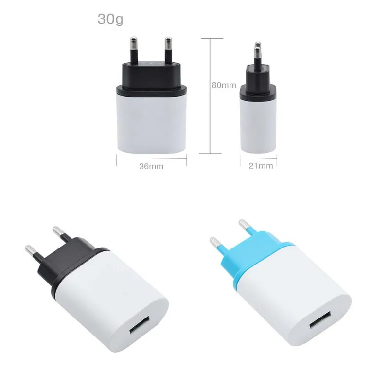 Адаптер зарядного устройства USB с вилкой ЕС, 5 В, 1,5 А, интеллектуальное зарядное устройство для зарядки MP3, MP4, смартфонов, ЕС, штепсельная вилка, зарядное устройство для телефона
