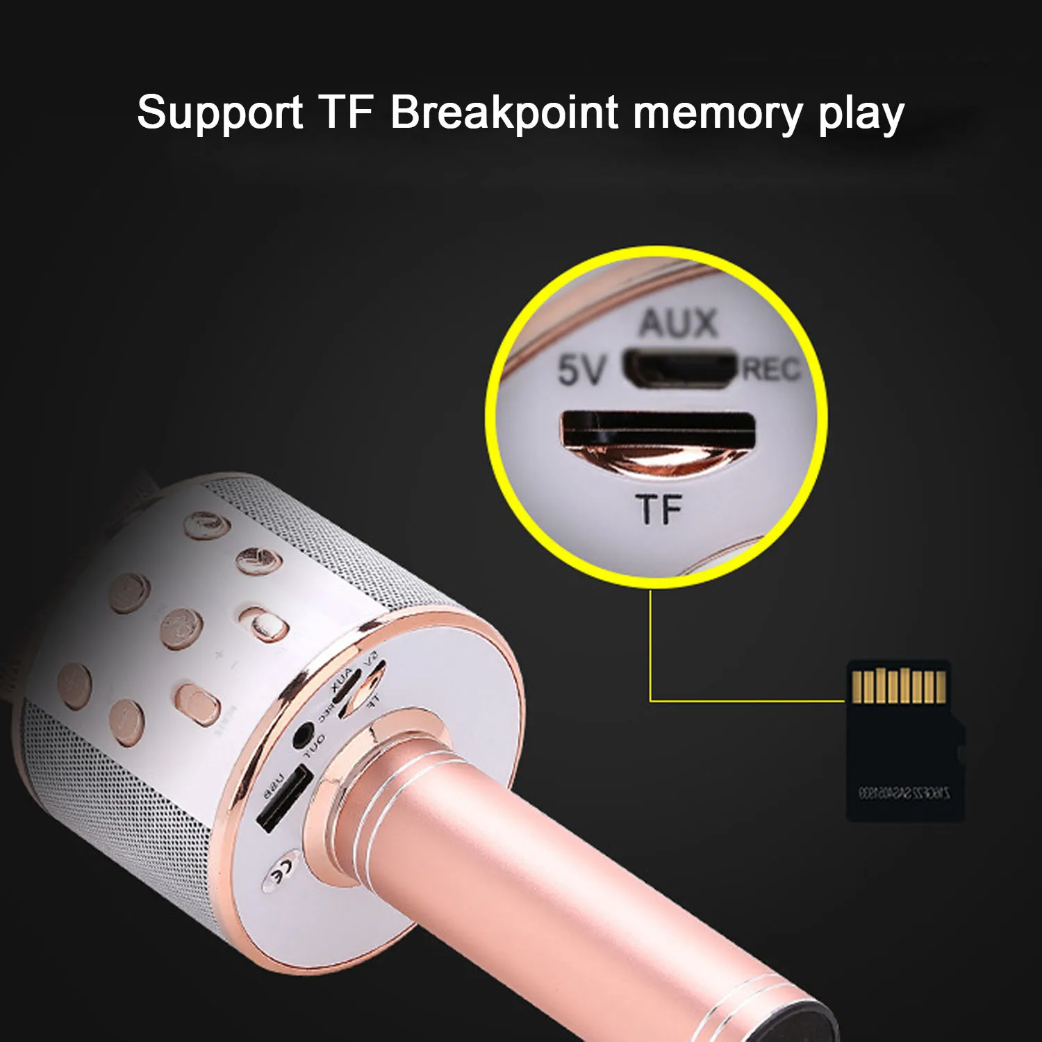 Беспроводной Bluetooth караоке микрофон 3в1 ручной караоке микрофон для детей Рождественский подарок музыкальная сцена Игрушка Музыка Пение динамик