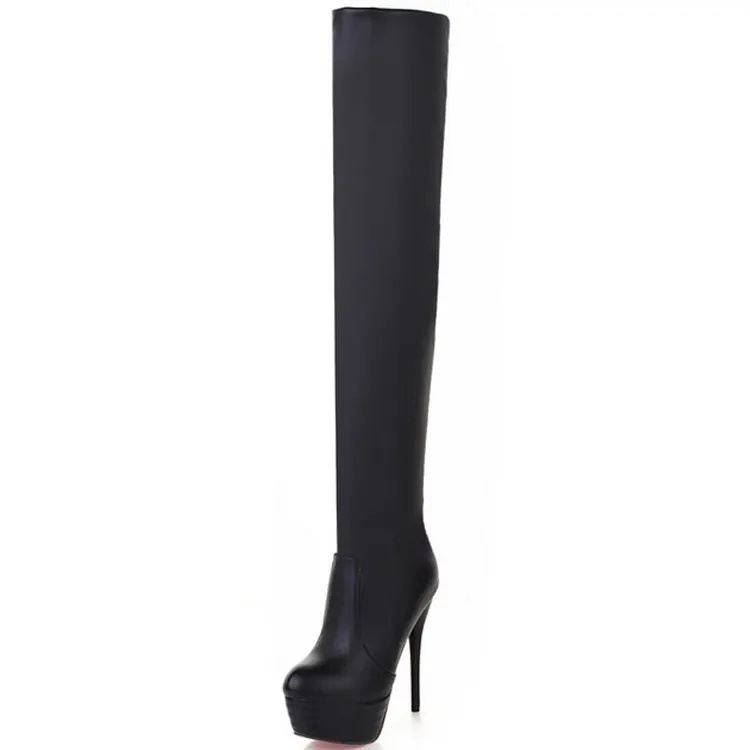 

Lady Boots Round Toe Booties Woman 2019 High Heels Women's Rubber Shoes Rain Clogs Platform Boots-women Lace Up Ladies Stiletto