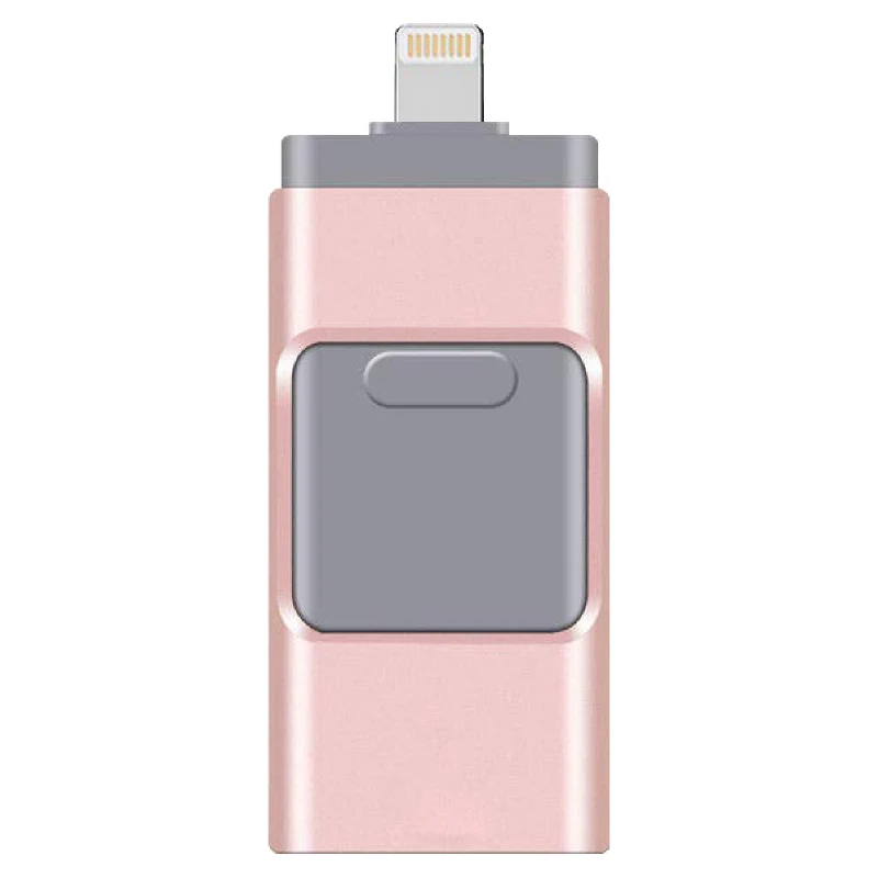 

Usb iPhone Flash Drive Pen Usb Memory Stick 3-in-1 Lightning OTG USB 3.0 Encrypted Pen Drive 16GB for Apple IOS Android Computer
