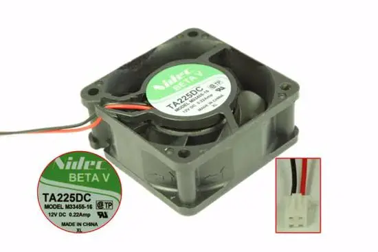 

Двухпроводной Вентилятор охлаждения сервера Nidec M33455-16 DC 12V 0.22A 60x60x25 мм