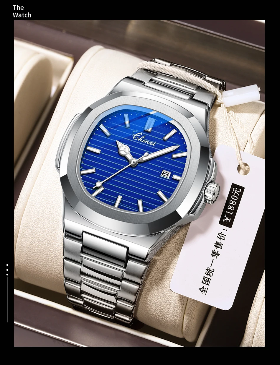 CHENXI 2022 New Men's Watches Business Clock Top Luxury Brand Quartz Men Watch Stainless Steel Waterproof Luminous Wristwatch