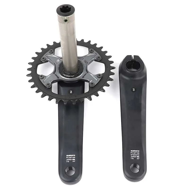 Новый SHIMANO DEROE SLX FC M7100 Crankset 12 Скоростей 32T 34T 170 мм 175 HOLLOWTECH II MTB Crankset|Шатун и передняя