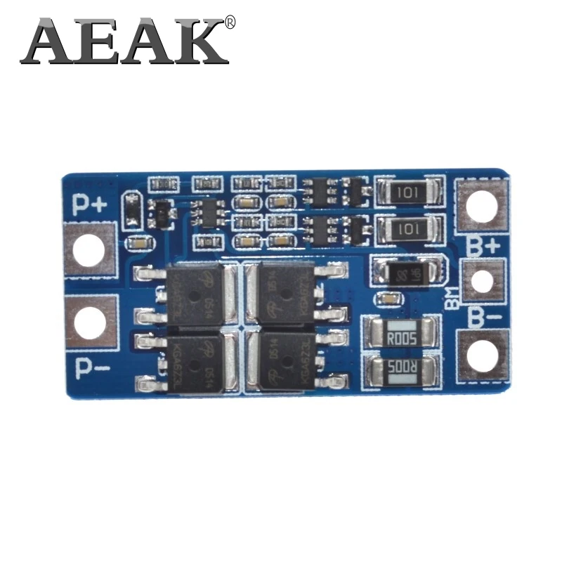 Плата защиты литиевой батареи AEAK 2S 10 А 7 4 В 18650 в сбалансированная функция/Защита