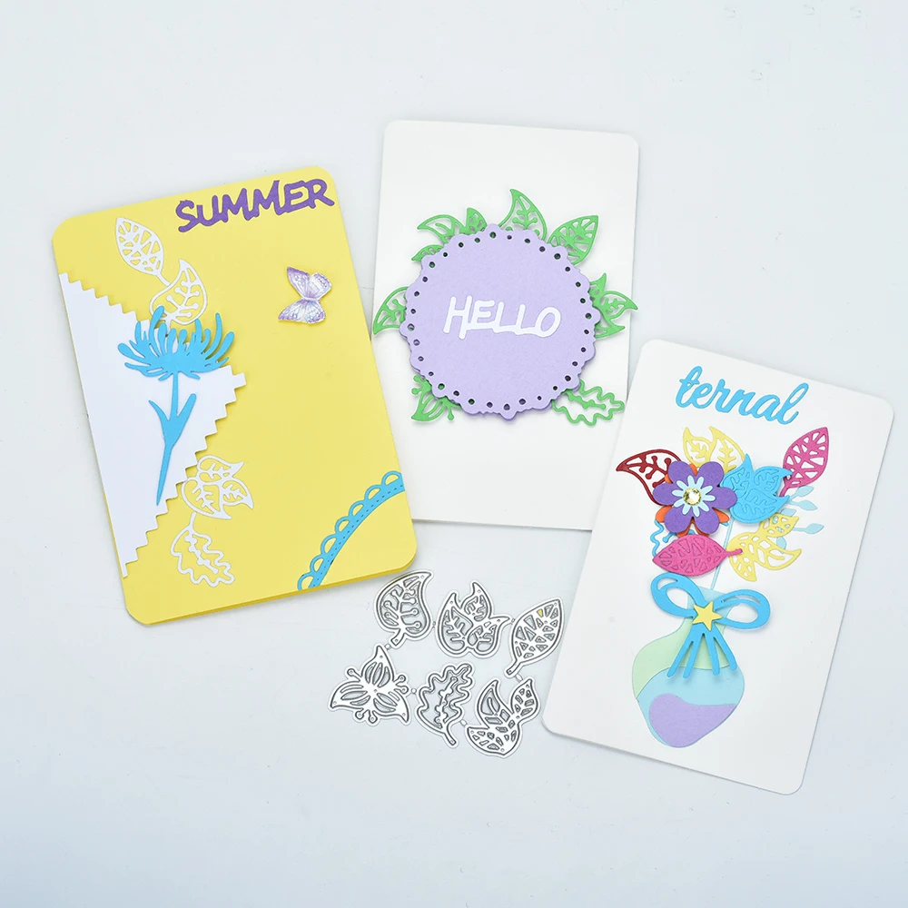 

YaMinSanNiO Folige Dies Leaf Metal Cutting Dies for Card Making Scrapbooking Dies Embossing Cuts Stencil Craft Dies 2019 New