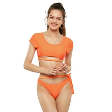 Два предмета, старая школа, Frenulum, удобный купальник, женский купальник на молнии, пляжный боди, для похудения, профессиональный спортивный купальник