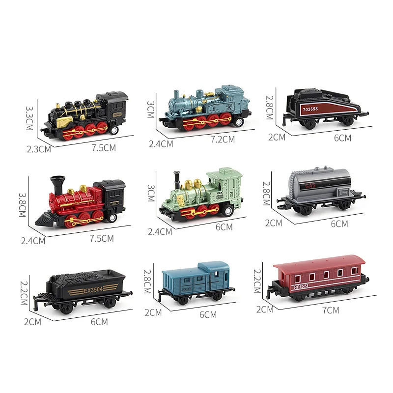 Diecast 1:60 Alloy Toy Car Vehicles Retro Steam Train Carrinho De Brinquedo Pull Back Model Train kids Toys Set For Boys Gifts Diecast 1:60 Alloy Toy Car Vehicles Retro Steam Train Carrinho De Brinquedo Pull Back Model Train kids Toys Set For Boys Gifts