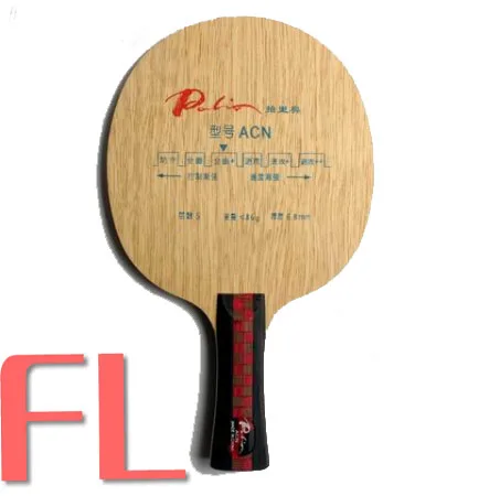 FL long handle Palio, официальное ACN лезвие для настольного тенниса, 5ply, чистое дерево, Круглый, хорошо подходит для тренировок, хороший контроль, костюм для нового игрока - Цвет: FL long handle