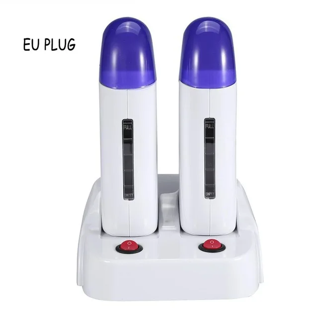 EU PLUG Нагреватель воска для депиляции, роликовый нагреватель, для мужчин и женщин, для удаления волос на теле, восковой нагреватель+ инструмент для ухода за телом для депиляции воска - Цвет: EU PLUG