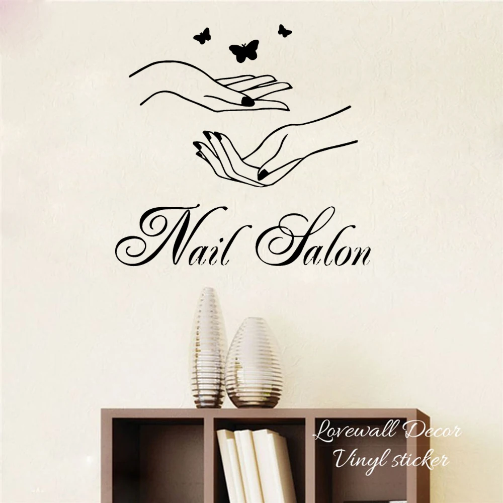 Красота маникюрные бабочки настенные стикеры Настенные наклейки для спальни