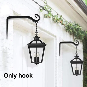 

2pcs/4pcs Balcony Wall Hook Plant Bracket Hanger Lanterns Iron Indoor Outdoor Home Decor Hanging Bird Feeders Flower Pots