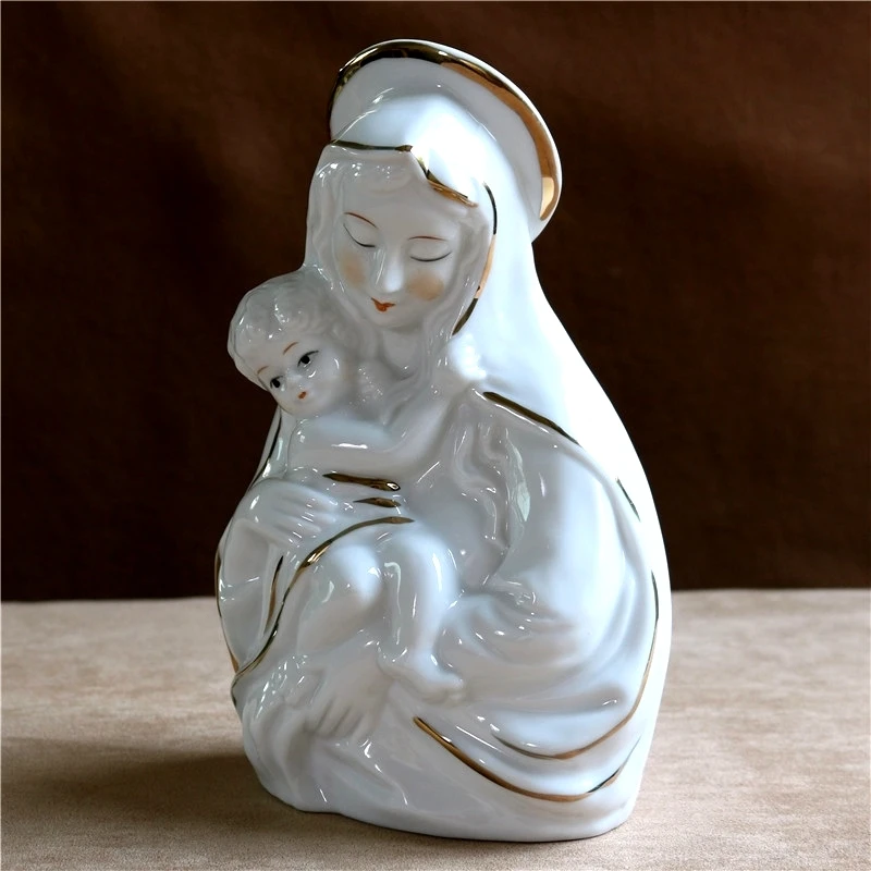 Фарфоровая статуэтка Богородицы Девы Марии ручной работы|arts and crafts|art ladyart decor |