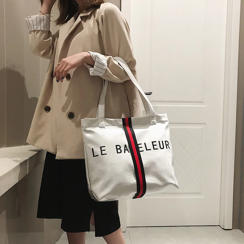 JIULIN transparent Kraft paper solid color tote bag large capacity leisure hand-held bright face portable bag tide