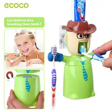 ECOCO настенное крепление Магнитная Адсорбция перевернутый держатель для зубной пасты и для зубной щетки диспенсер стойка для хранения макияжа аксессуары для ванной комнаты