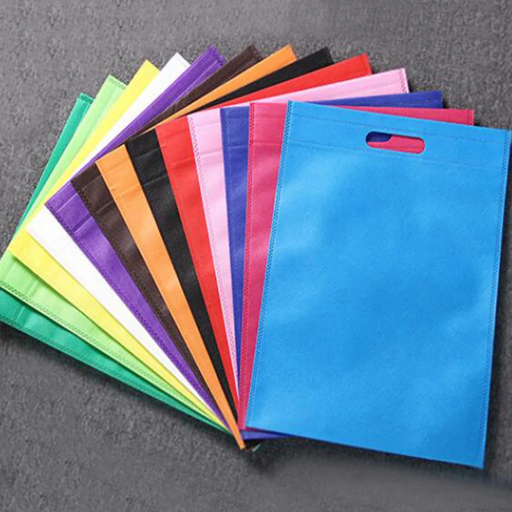 30*40/35*45 см новые тканевые многоразовые сумки для покупок складные Экологичные дорожные сумки на заказ модные однотонные сумки синие Горячие