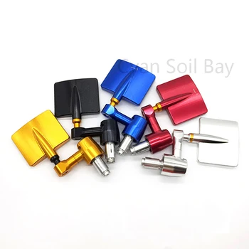 

1 Pair CNC 7/8" Motorcycle Handlebar Bar End Rear View Mirrors Square Motorbike Bike Rearview Side Mirror Moto Accessories