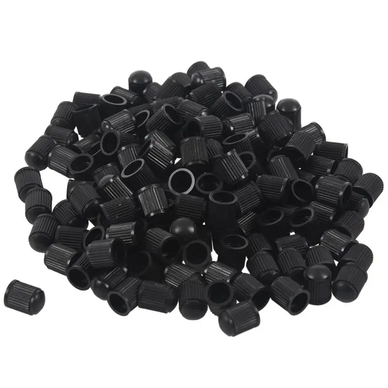 Набор 150 штук колпачок клапана для автомобильных шин прочная крышка клапана s черный пластик практичная крышка клапана s аксессуар для автомобиля