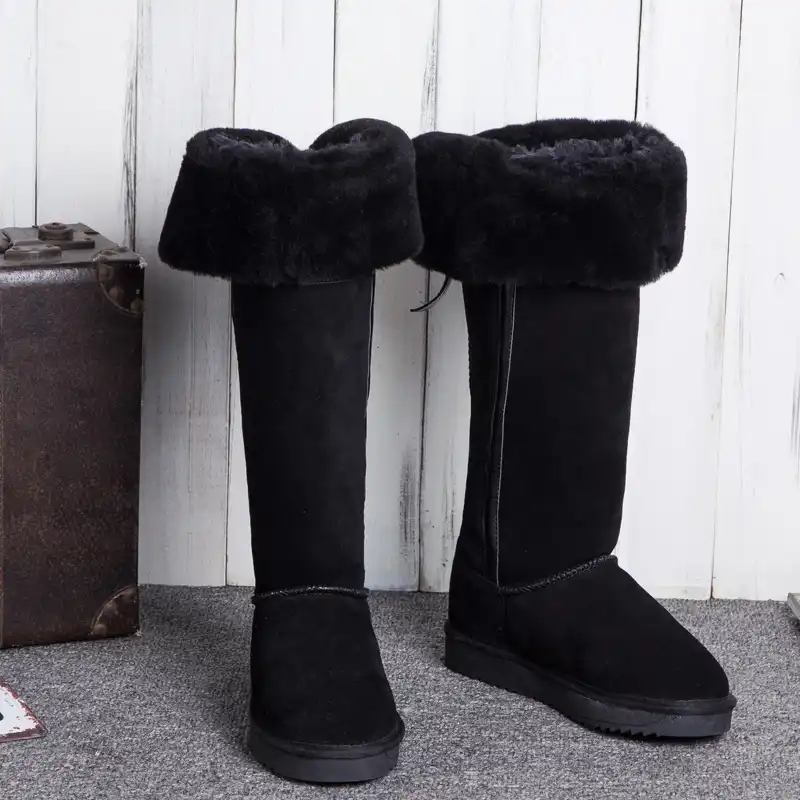 knee high sheepskin boots