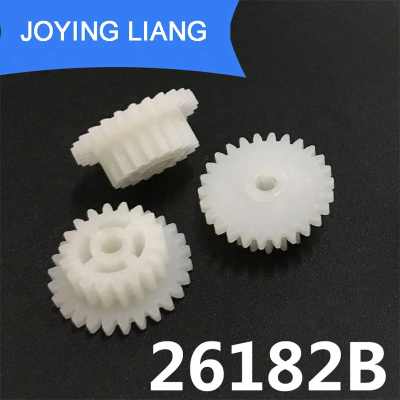 

26182B 0.5M Plastic POM Gear Diameter 14mm 26 Teeth + 18 Teeth Two Layer Gear 2.05mm Hole DIY Toy Parts Accessories
