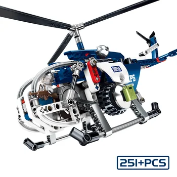 

251pcs Jedi-Combat Helicopter Building Blocks Military Army Fighter Aircraft DIY Creative Children's Toys