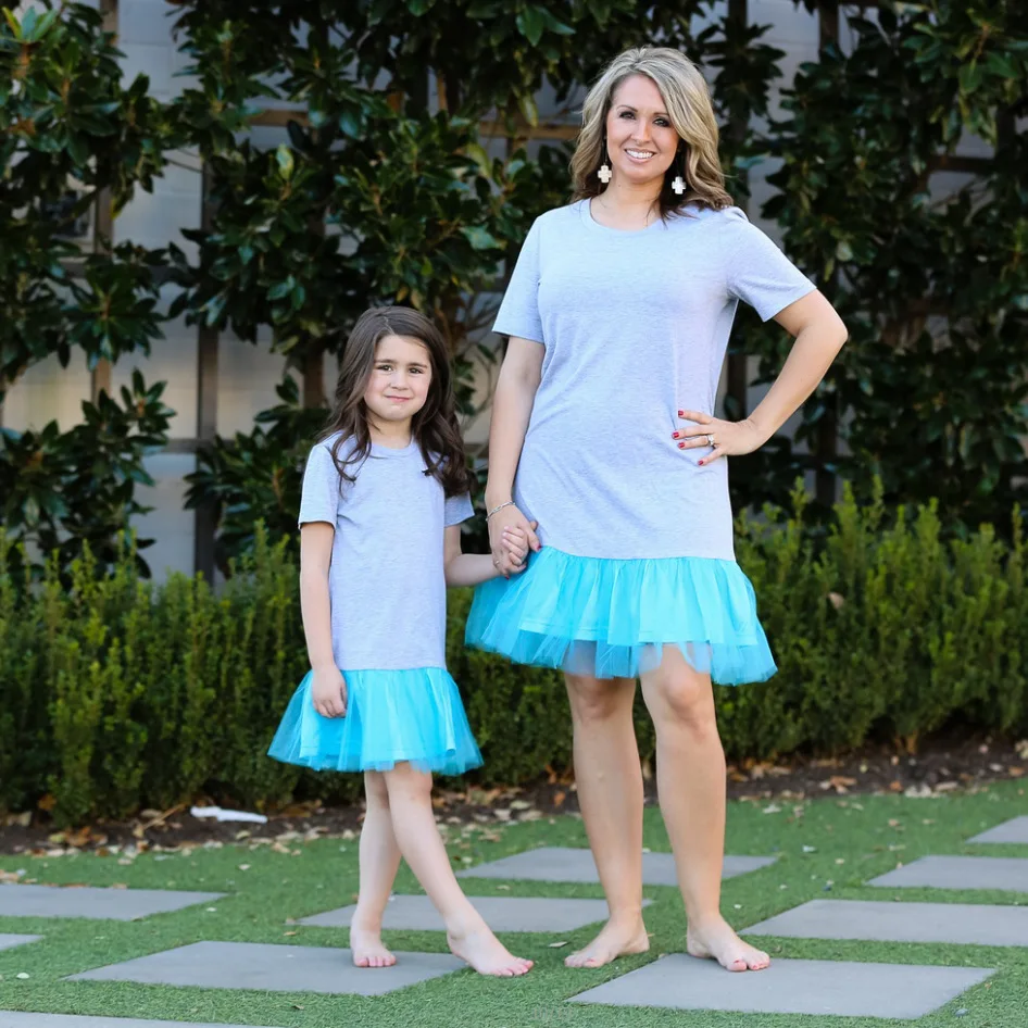 

mother and daughter clothes matching family outfits little girl dress mother's day casual dresses summer kids fashion boho