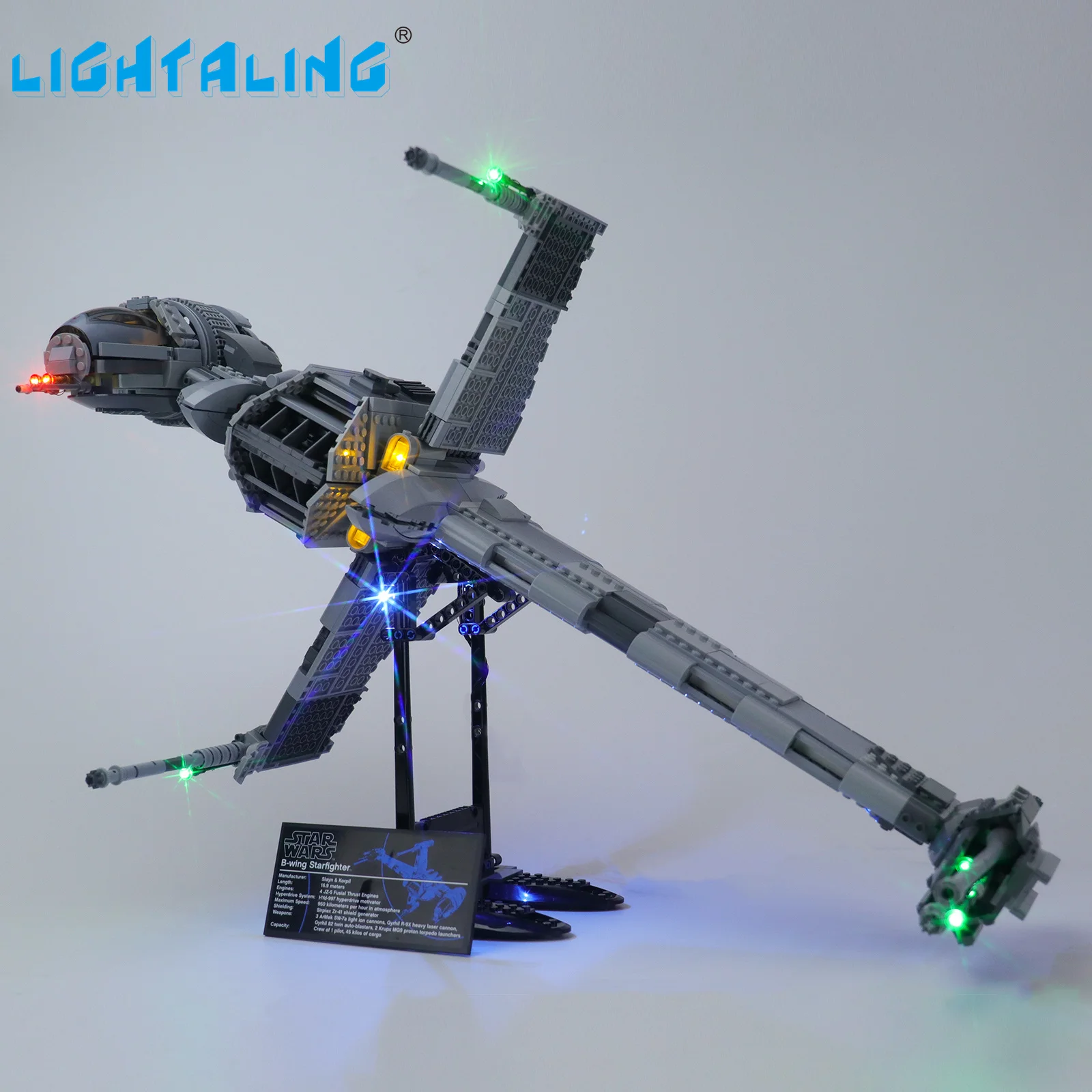 Lightaling Led Light Kit For 10227 B Wing Star fighter