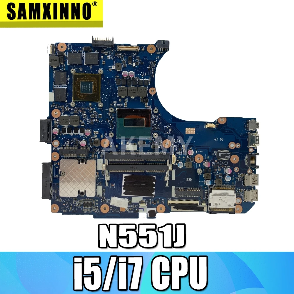 Материнская плата для ноутбука For Asus N551J G551J N551JK N551JQ N551JW N551JB N551JM материнская