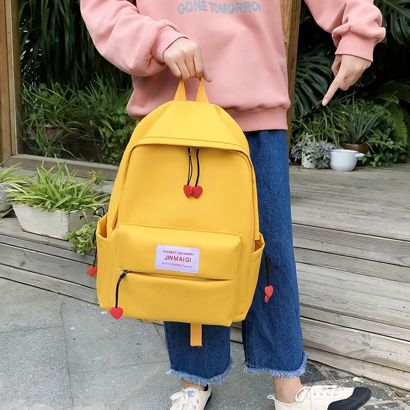 coreano sólida mochila para adolescentes meninas childern