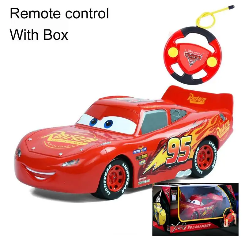 Disney Pixar машина 22 см Jackson Storm автомобиль с дистанционным управлением для детей Молния Маккуин игрушечный автомобиль оттягивающийся автомобиль Круз Рамирез игрушечный транспорт - Цвет: red remote with box
