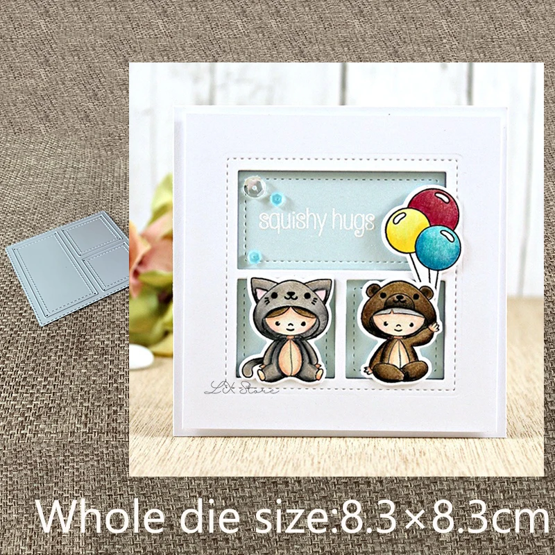 

Металлические Вырубные штампы XLDesign, трафаретная форма, сетка, альбом для скрапбукинга, бумажные карты, тиснение, вырубки