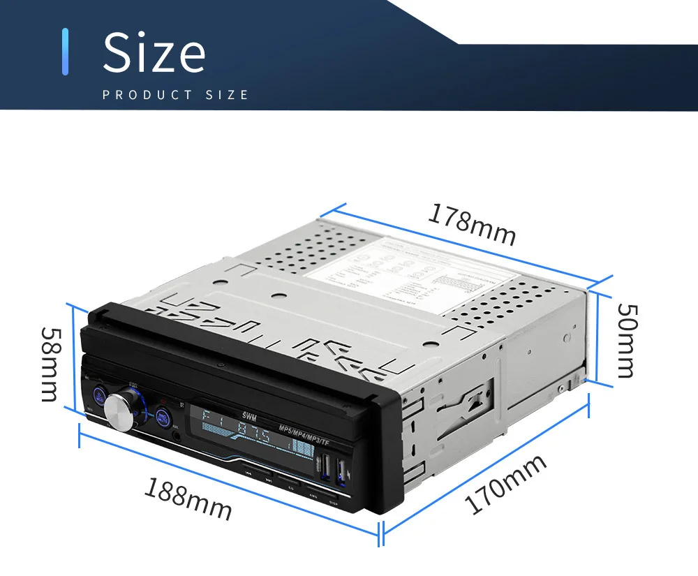 AMPrime 1 din автомагнитола " сенсорный выдвижной Авторадио gps навигация Bluetooth MP5 Плеер FM USB аудио стерео Зеркало Ссылка Cam