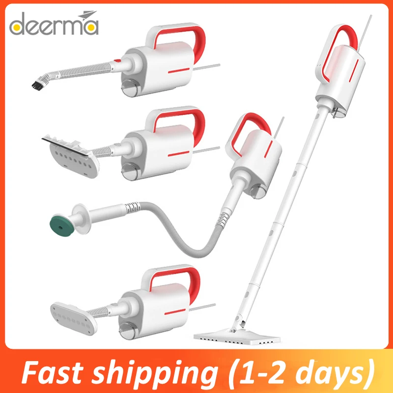 Skup 2019 Xiaomi Deerma ZQ610 odkurzacz parowy elektryczny ręczny mop parowy urządzenie do mycia podłogi darmowa 5 załączników do czyszczenia maszyna próżniowa