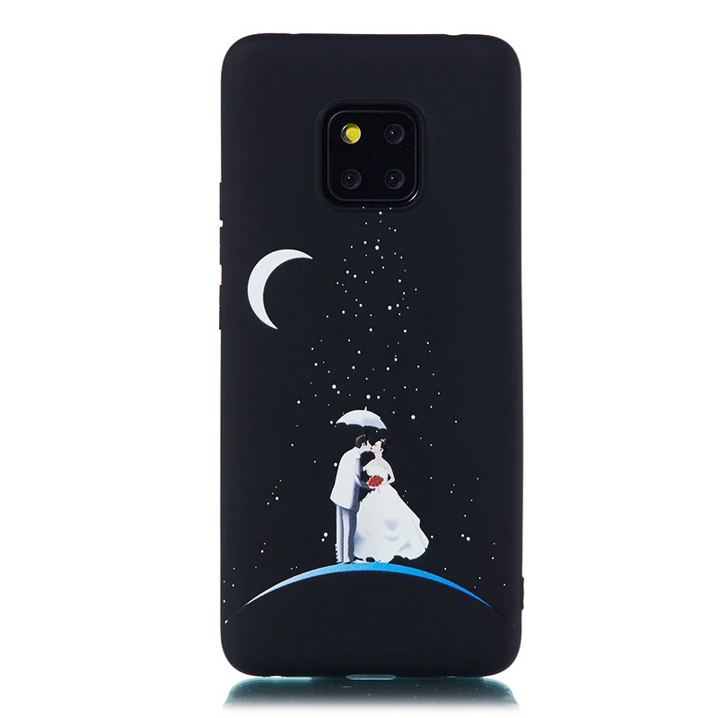Чехол для телефона из мягкого силикона ТПУ с рисунком Чехлы для huawei P30 P20 Mate20 Lite Pro Honor 8X 8lite 9 10lite V20 Капа космическая планета Луна задняя крышка - Цвет: 4