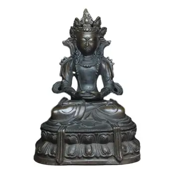 

LaoJunLu Bronze Guanyin Buddha Imitation antique bronze masterpiece collection of solitary Chinese traditional style jewelry