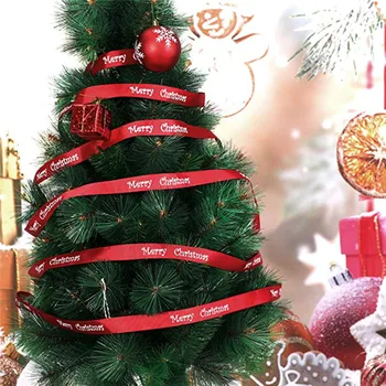 

Christmas Rib Ribbon DIY Handcraft Polyester Festival Gift Packaging Ribbon Christmas Tree Decoration Ribbon