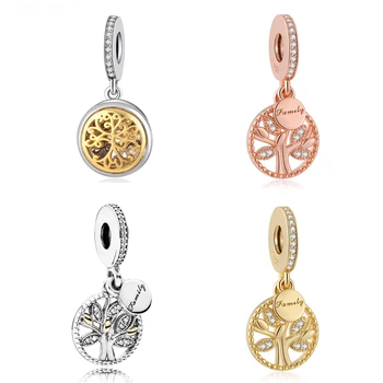 

Family Heritage Tree Roots Dangle Charm fit Lady Bracelet Bangle S25 Beads DIY Jewelry