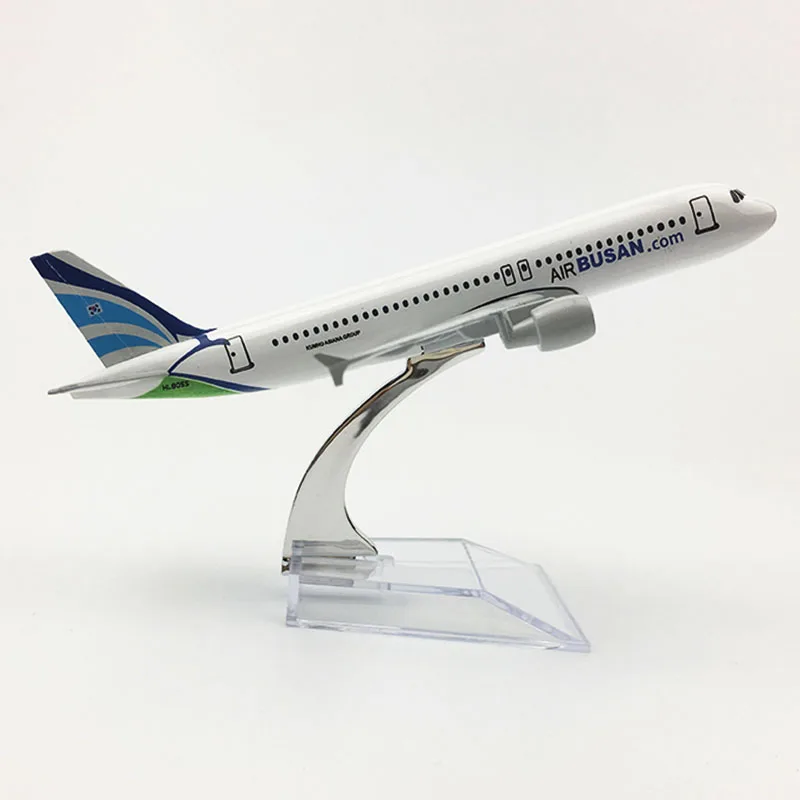 

1/400 Scale Alloy Airplane Airbus 320 A320 Busan Airline AIRBUSAN Air Passenger Plane Model Diecast Aircraft Collections Toys