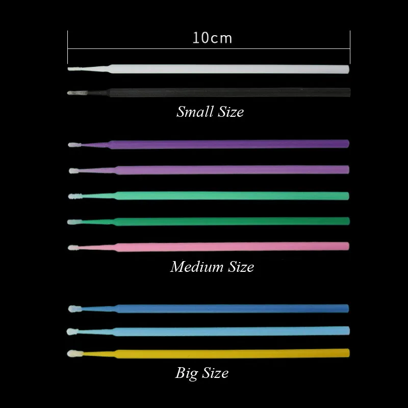 100 шт. одноразовые микро кисти ресницы расширение удаление ресниц наращивание