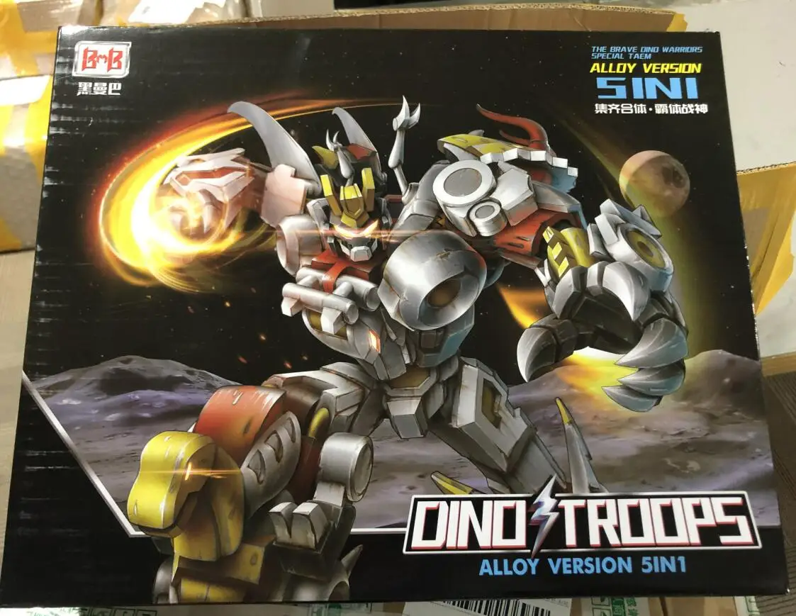 BMB трансформация Dinoking Volcanicus Grimlock Slag Sludge Snarl Swoop slash Dinobots 5в1 сплав фигурка робота игрушки