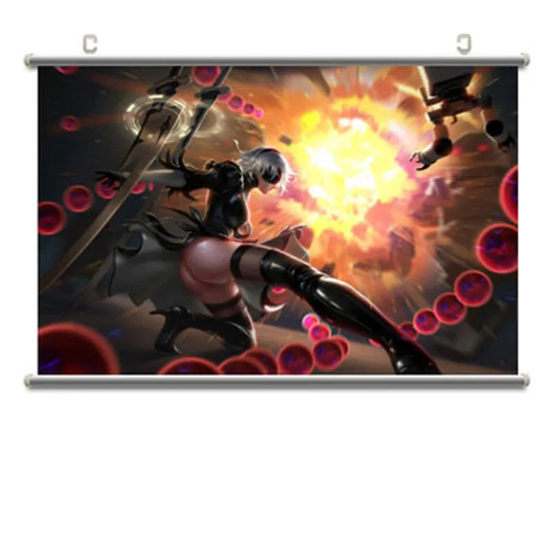 

NieR:Automata Intelligent Robot YoRHa No. 2 Type B Aluminum Alloy Scroll Painting Action Figure Dormitory Hang Picture X2528