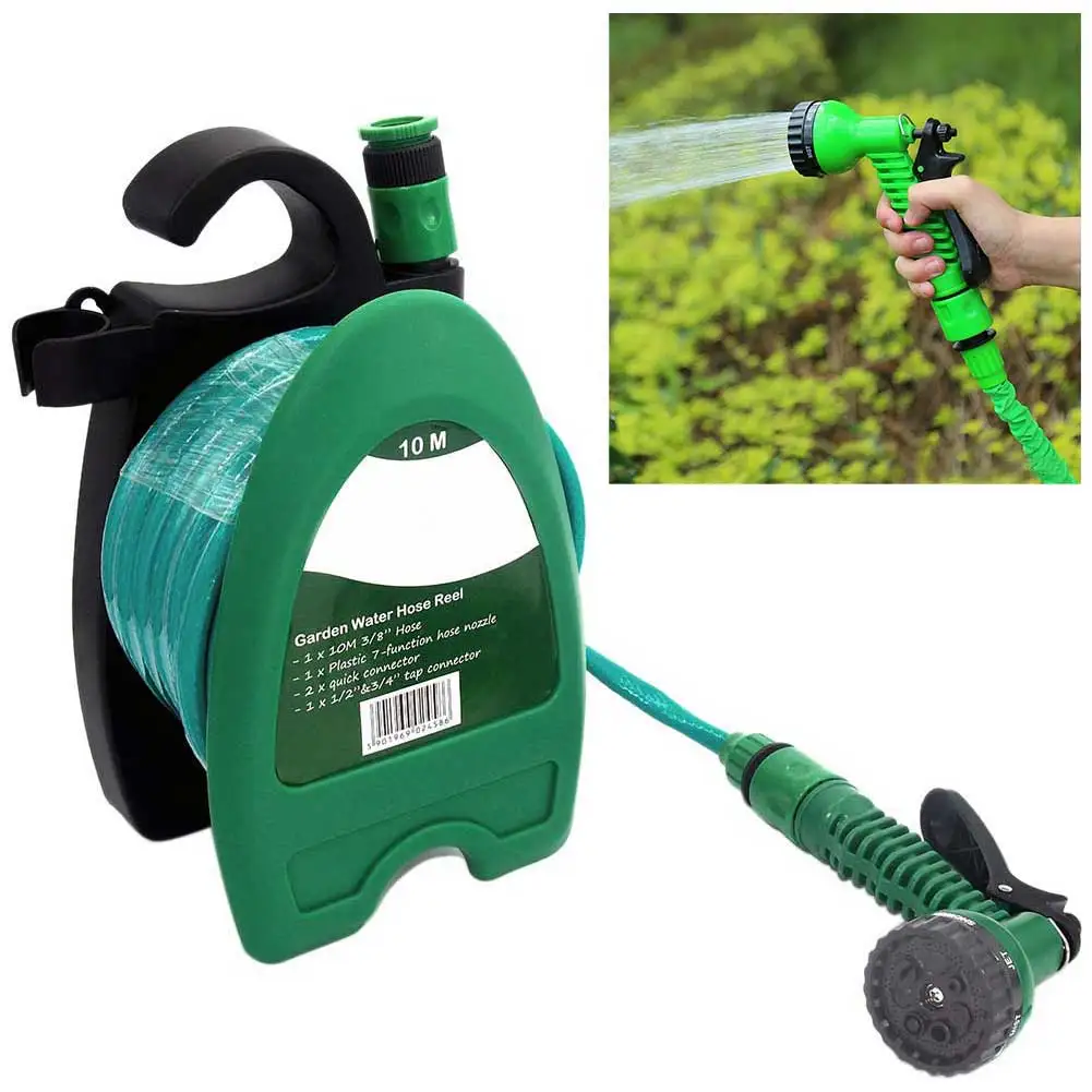 Reel Spray Set Watering Hose Home Garden 10 Meter Portable Car Wash Wall  Hanging Easy Storage Irrigation System Agriculture Yard From Hibooth,  $56.51