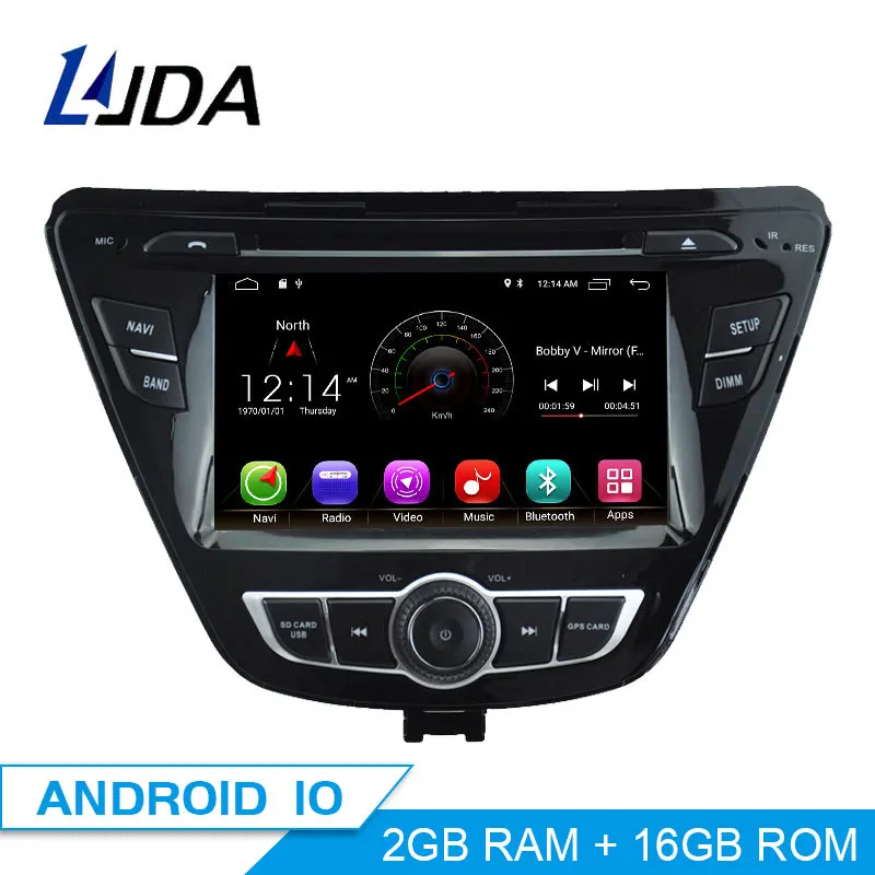  LJDA Android 10 Car dvd player for Hyundai Elantra Avante Car Radio headunit gps navigation stereo 