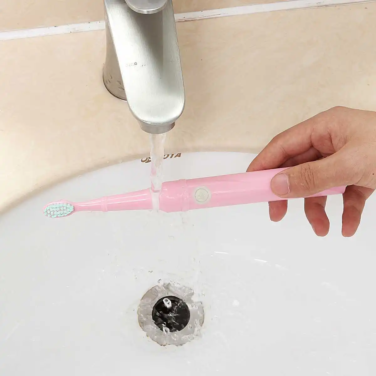 USB Rechargeable Electric Toothbrush Waterproof Toothbrush Soft Bristles Teeth Whitening Personal Care Appliance Pink/White/Blue